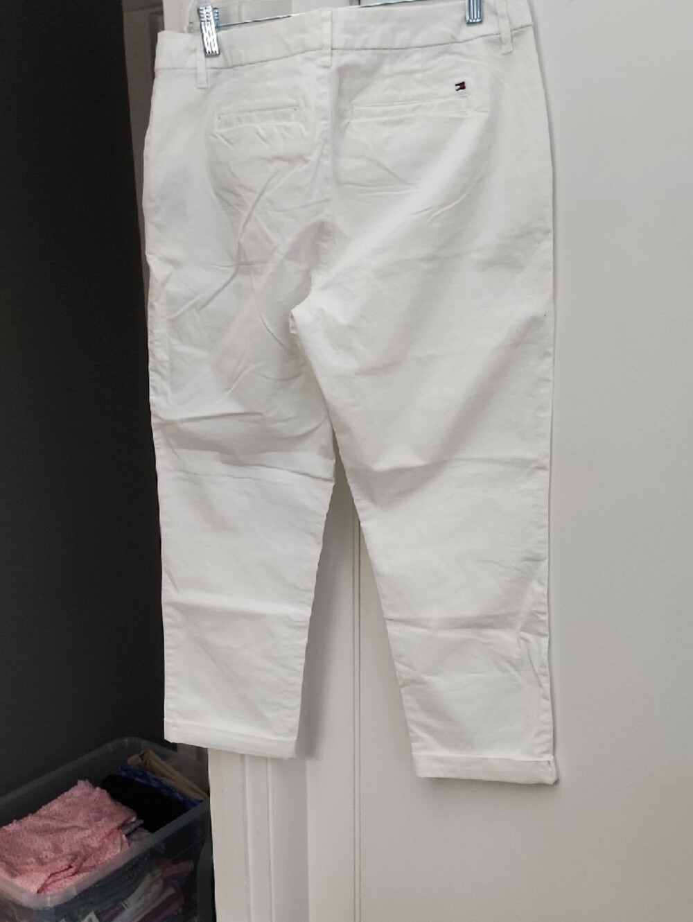 Tommy Hilfiger Women's White Roll Cuff Chinos - Picture 6 of 6